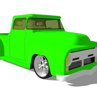 超精细汽车模型 福特 皮卡 Ford f100 pickup